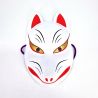 Traditional Japanese fox mask, KITSUNE, white