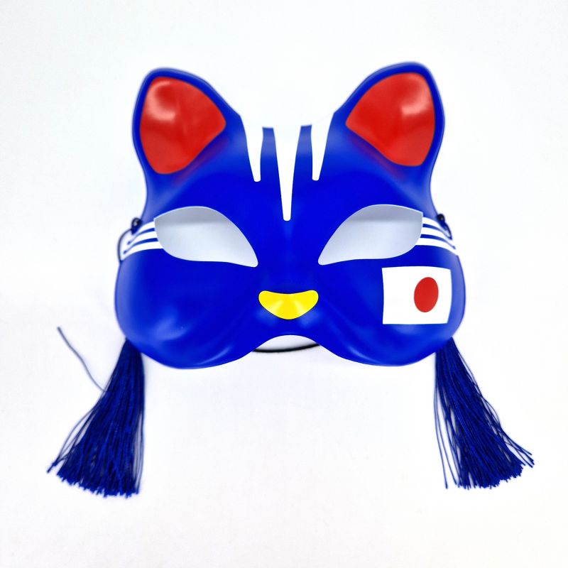 Japanese blue cat mask NIHON