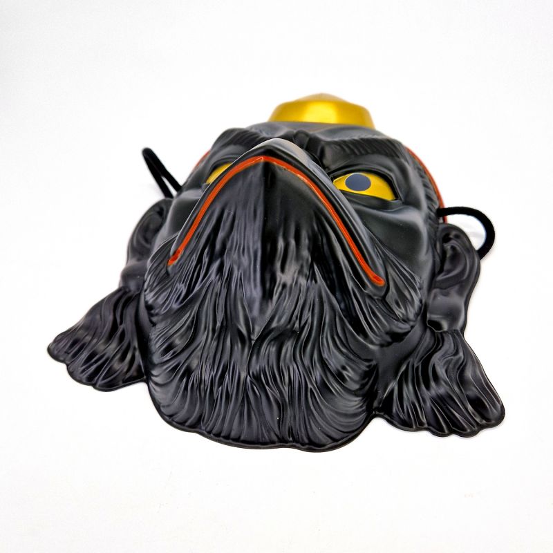 Masque japonais Chien céleste noir- KARASU TENGU