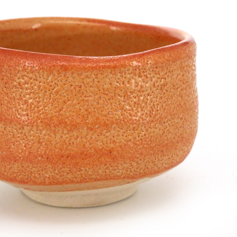 orange bowl Japanese ceramic tea 47028