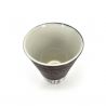 Japanese ceramic cup, blue vertical line, SUDARE KOKASAN