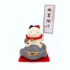 Gato manekineko de la suerte de cerámica antisísmica japonesa - TAISHIN SEI