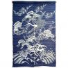 Japanese handcrafted noren curtain, indigo blue, 100% Ramie, MATSU TSURU