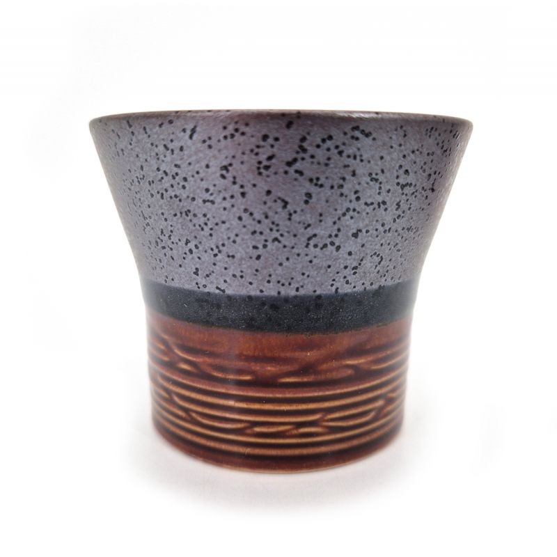 Set mit 5 japanischen Teetassen aus Keramik - TENMOKU 2