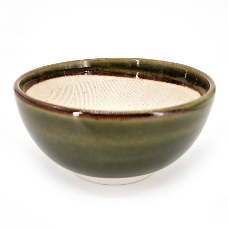 Bol japonais suribachi en céramique - SURIBACHI - vert
