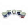 Set di 5 tazze da tè in ceramica giapponese - NIISHIKI