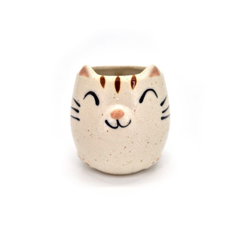 Tazza in ceramica giapponese BIANCA - SHIROI NEKO - cat