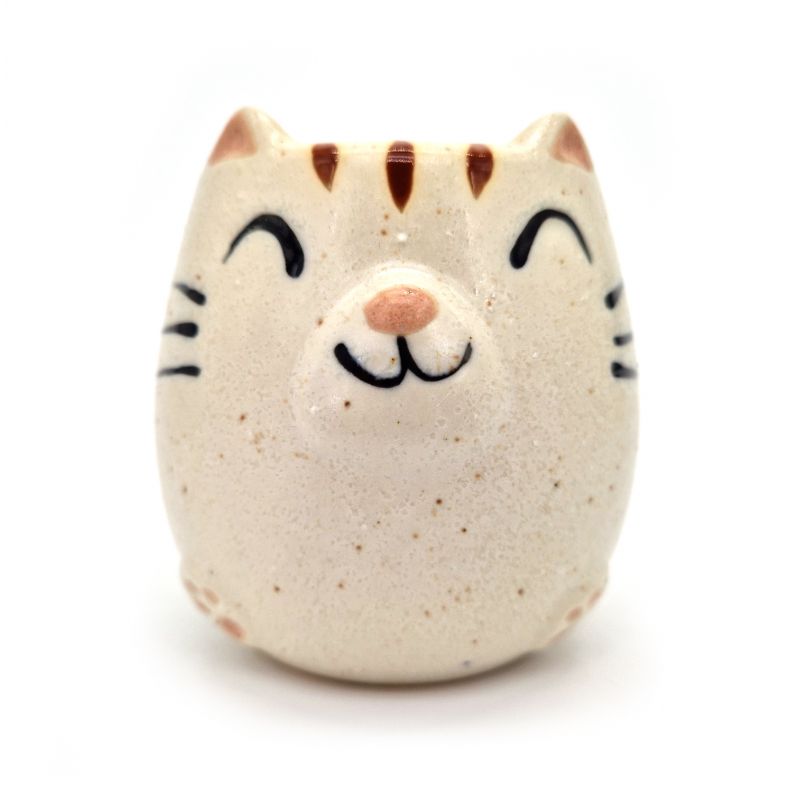 Japanische Keramiktasse WEISS - SHIROI NEKO - Katze