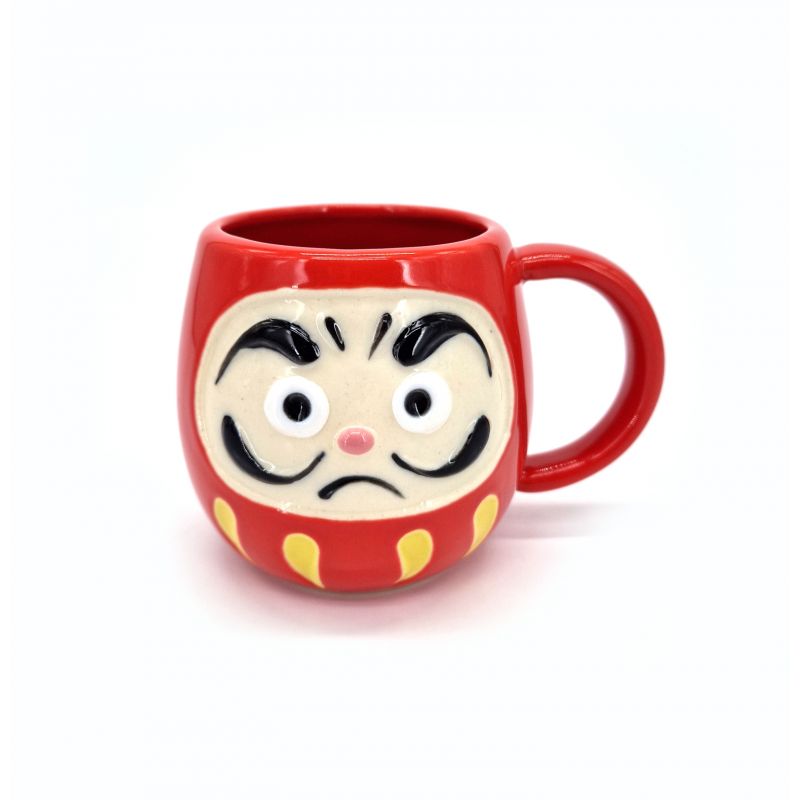 Japanische Keramiktasse ROT - REDDOHEDDO - Daruma