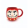 Taza de cerámica japonesa ROJA - REDDOHEDDO - daruma