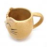 Japanische gelbe Keramiktasse - KIIROI NEKO - Katze