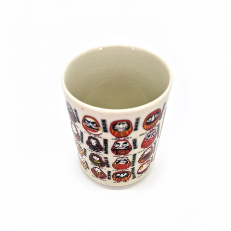 Taza de té japonés Daruma Sushi, buena suerte - KOUN O