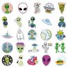 Lot of 50 Japanese stickers, Kawaii alien stickers-CHIKYU GAI NO