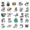 Set of 50 Japanese stickers, Kawaii Raccoon Stickers - TANUKI