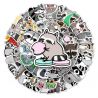 Lot de 50 autocollants japonais,Stickers Kawaii Raton laveur- TANUKI