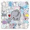 Lot of 50 Japanese stickers, Kawaii Elephant Stickers-ZO