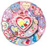 Lot de 50 autocollants japonais,Stickers Kawaii Coeur-SHINZO