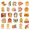 Set mit 50 japanischen Aufklebern, Kawaii Tiger-Aufkleber 1-TORA 1