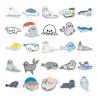 Lot von 50 japanischen Aufklebern, Kawaii Seal Stickers-SHIRU