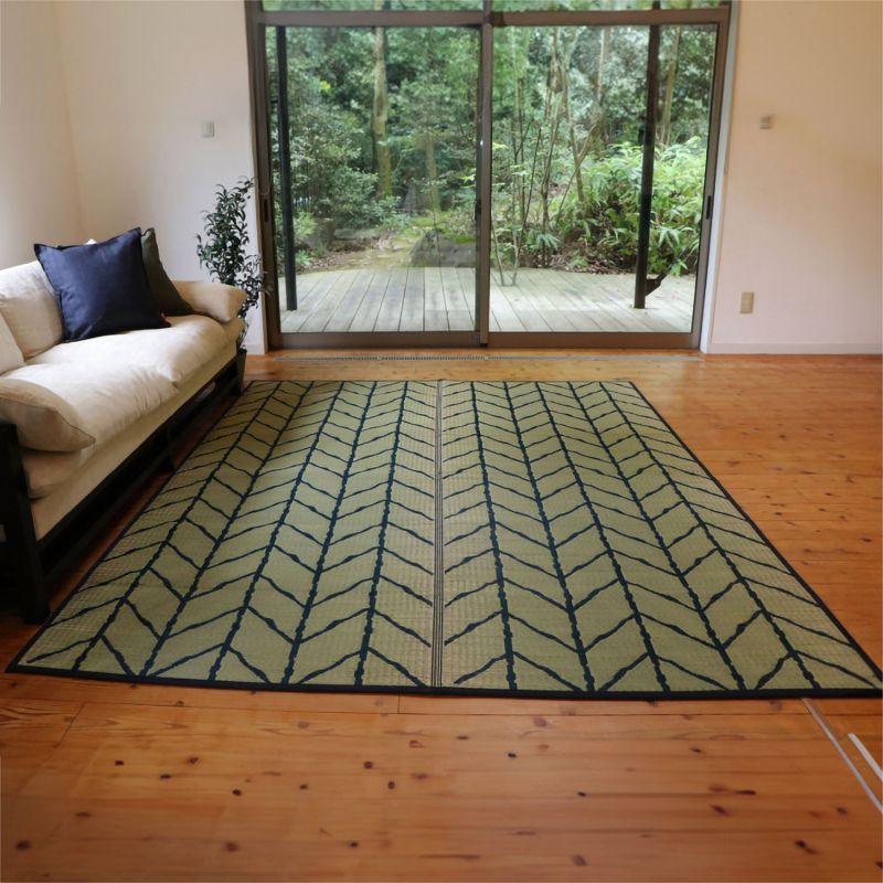 Traditioneller japanischer Teppich, Kipps, Matte aus Reisstroh