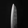 Santoku KOTAI hammered Japanese kitchen knife with saya and bamboo box - blade 18 cm