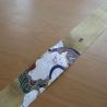 Fino tapiz japonés en cáñamo, pintado a mano, TSUKIYO NO SUSUKI, noche de luna