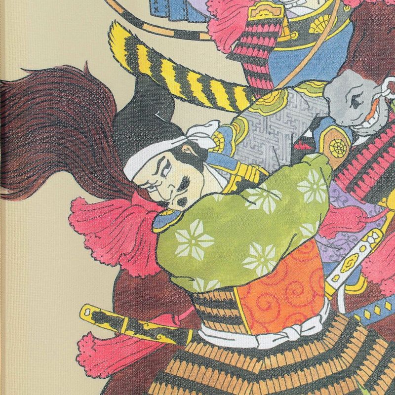 Tenda noren giapponese Guerriero samurai Ukiyoe - BUSHI