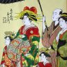 Japanischer Noren-Vorhang Ukiyoe Hanakai Oiran