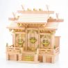 Grand Temple tombeau sanctuaire shintô Kamidana en bois miniature
