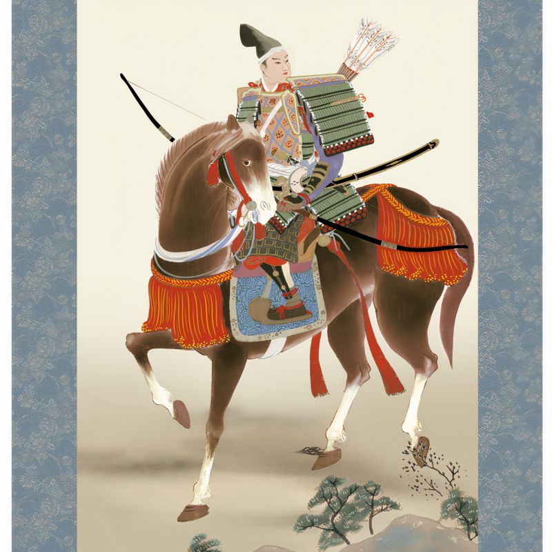 Japanese Kakemono Kakejiku, Warrior - SENSHI