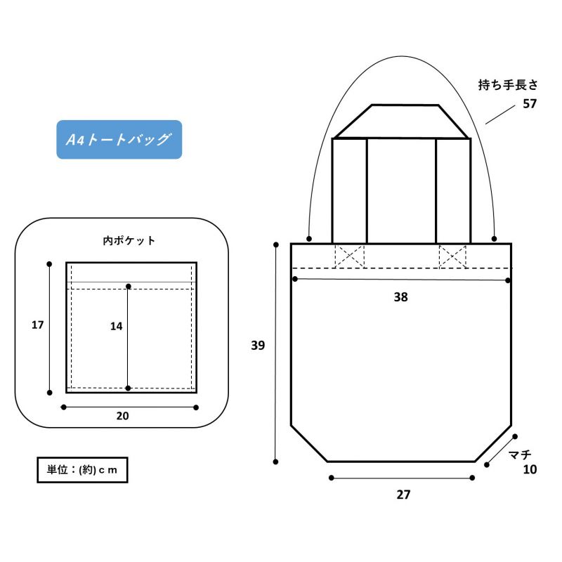 Borsa tote in cotone 100% Cane Shiba e fiori Sakura - SAKURA NO HANA