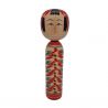 Grande poupée en bois japonaise, KOKESHI VINTAGE, 24.5cm