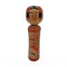 Bambola giapponese in legno, KOKESHI VINTAGE, 21cm