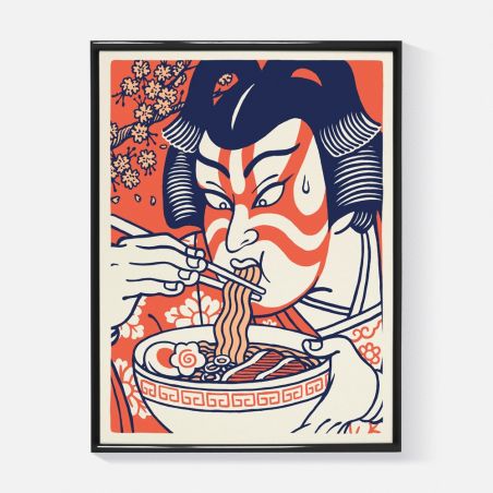 Illustration 30x40cm, Kabuki Ramen, Yeaaah Studio