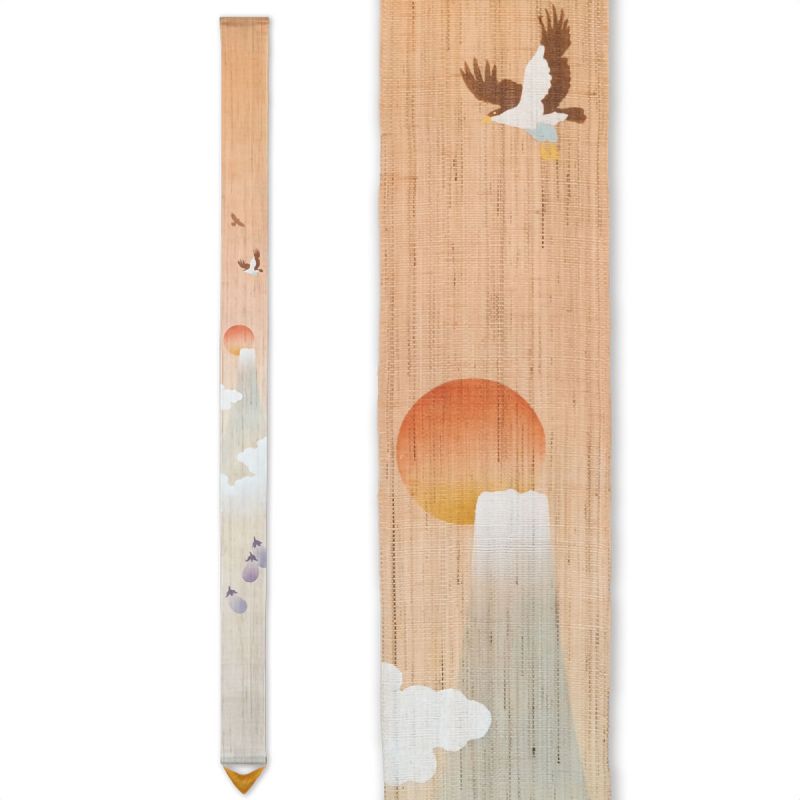 Fine Japanese hemp tapestry, first dream, Hatsuyume