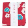 Furoshiki en coton japonais Rouge avec motif prune, UME