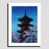 Kawase Hasui Print Reproduction, Spring Evening at Toshogu Shrine, Ueno, Haru no yu, Ueno Toshogu
