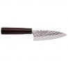 Japanese hammered kitchen knife for cutting fish, DEBA, 15 cm
