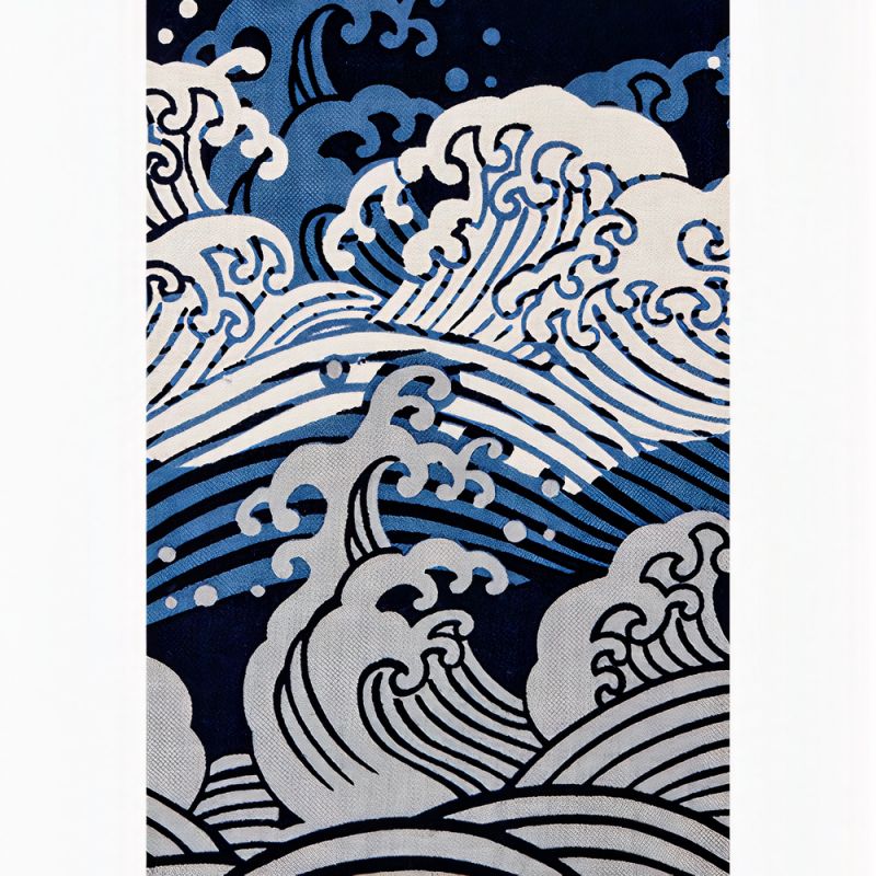 Cotton hand towel, TENUGUI, Hokusai Wave
