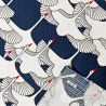 Furoshiki japonais motif Grue pour emballer des Bento, TSURU