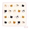 Japanese cotton handkerchief for children, Cat, NEKO