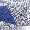 Mouchoir japonais en coton motif vagues, SEIGAIHA 
