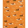 Japanese cotton handkerchief, Landscape pattern, FUKEI