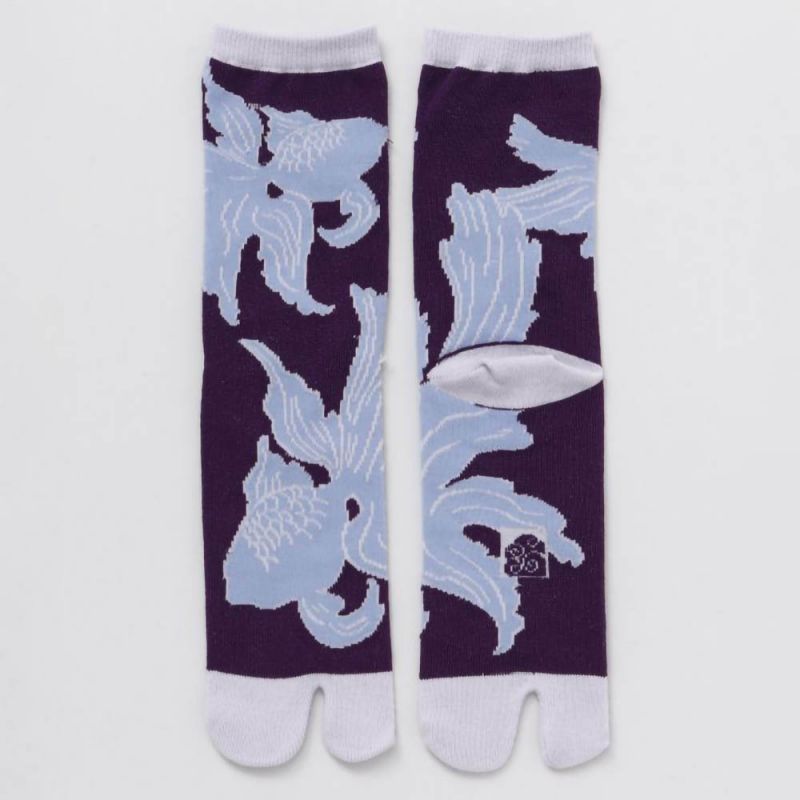 Japanese cotton tabi socks, KAYA, 23-25 cm