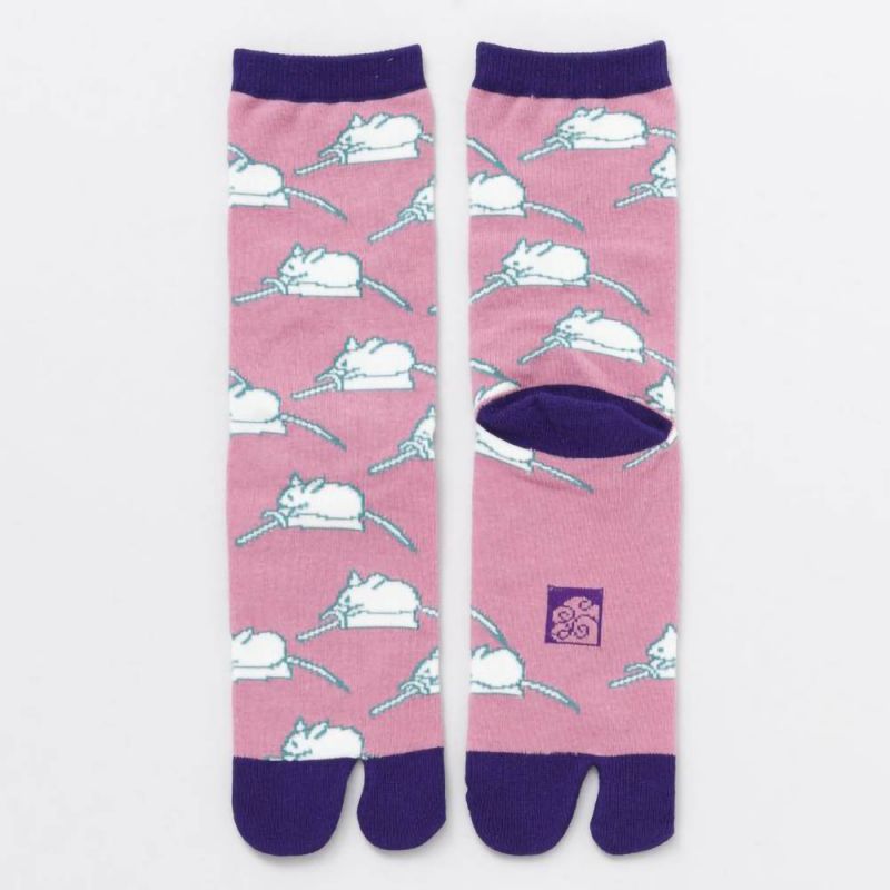 Chaussettes japonaises tabi , NEZUMI. Souris