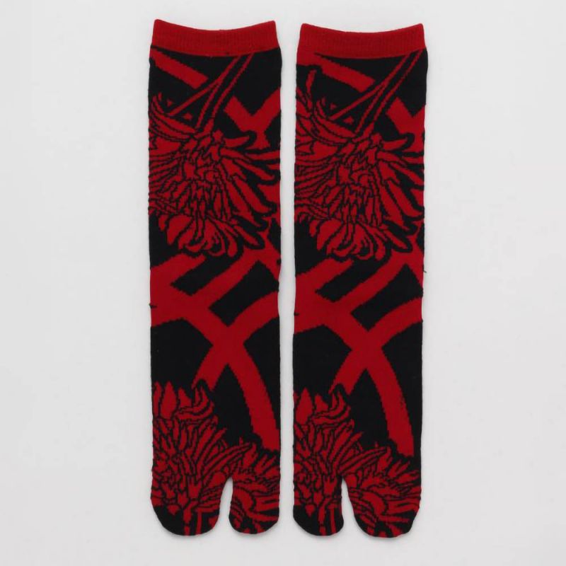 Chaussettes japonaises Hinomarusa Yutabi, 23-25 cm