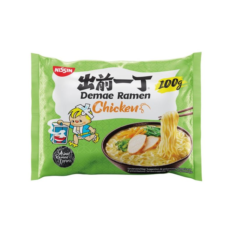 Fideos Ramen instantáneos en bolsa con sopa sabor pollo - DEMAE RAMEN