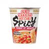 Cup of instant ramen with chili and sesame flavor, NISSIN CUP NOODLE HOT CHILI SPICY
