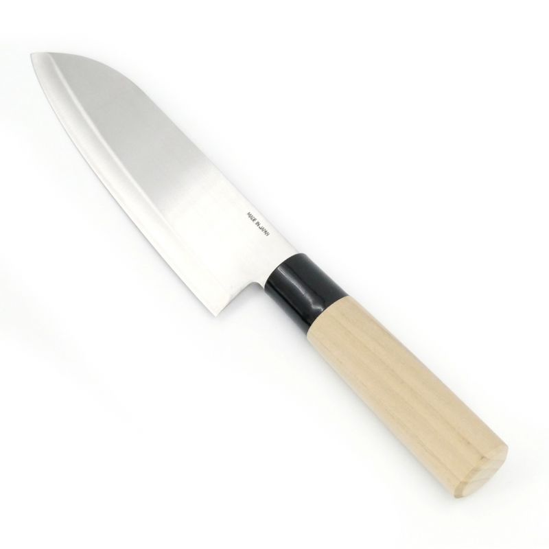 Couteau de cuisine japonais pour tout type d'aliments, SANTOKU, 17cm