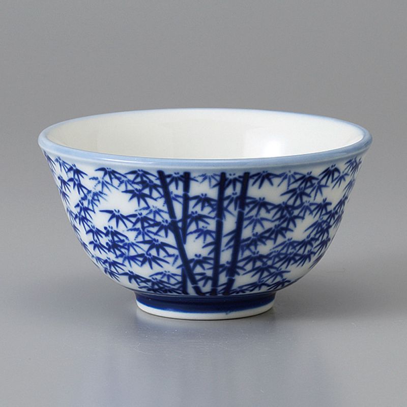 japanese blue bamboo patterns teacup TAKEBAYASHI ATSUSHI SENCHA